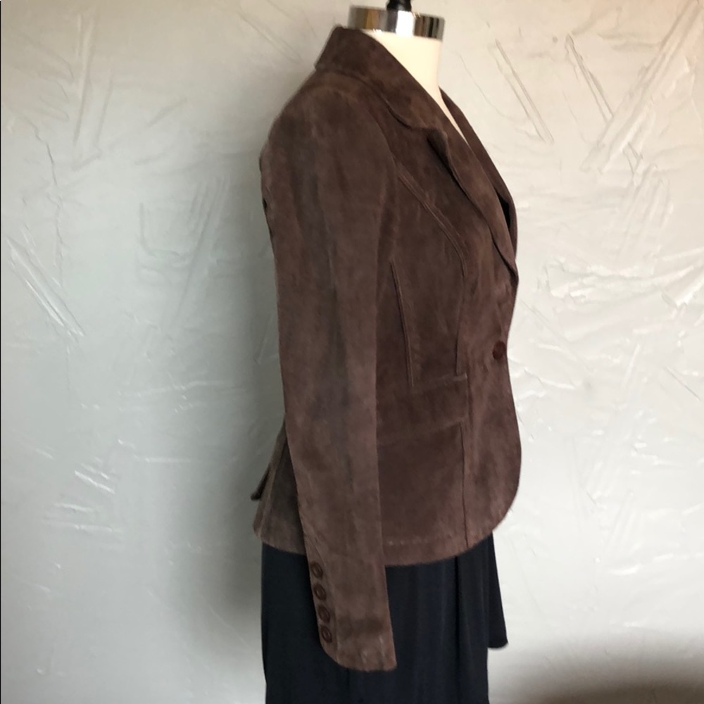 Chocolate leather jacket - Picture 3 of 3